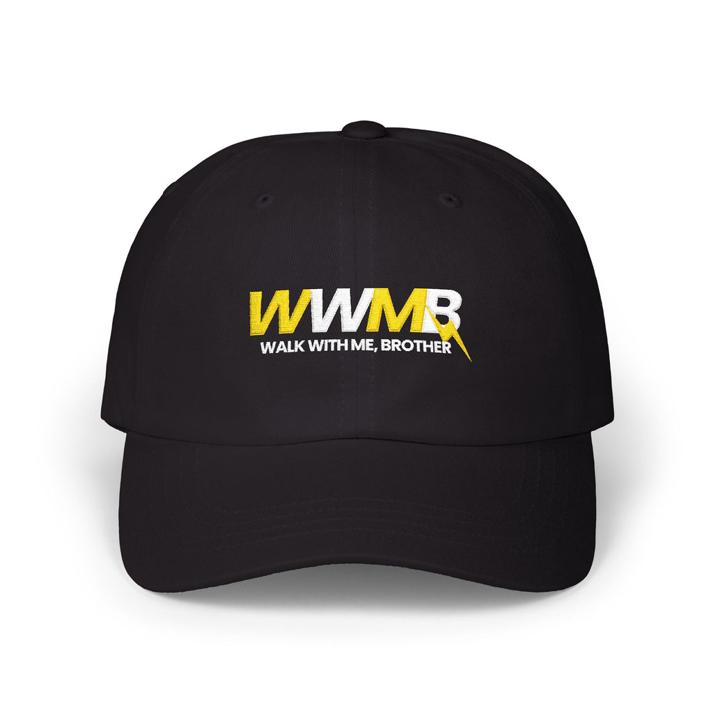WWMB 'Walk With Me, Brother' Classic Dad Cap – Embroidered Black Baseball Hat