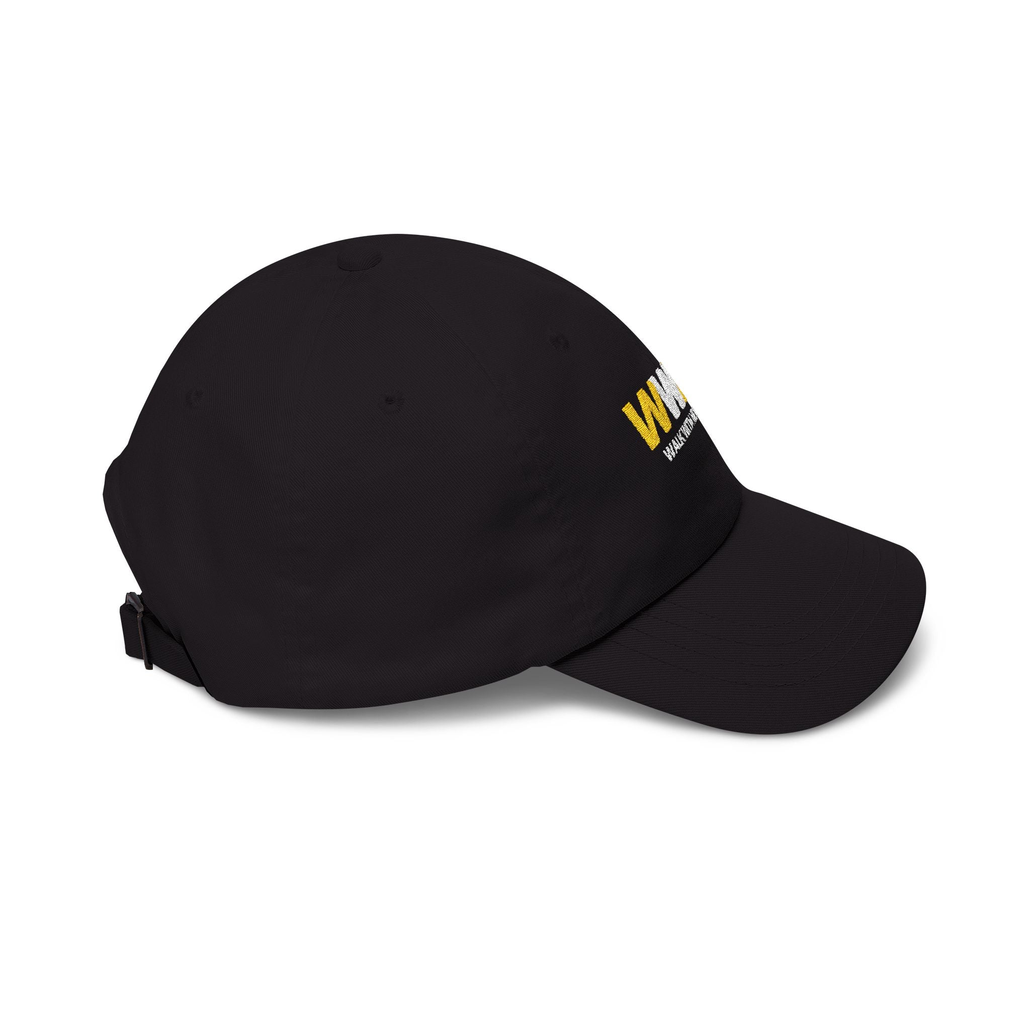 WWMB 'Walk With Me, Brother' Classic Dad Cap – Embroidered Black Baseball Hat
